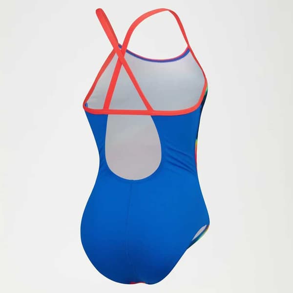 Speedo Baddräkt Allover Fixed Crossback  34 Kvinna