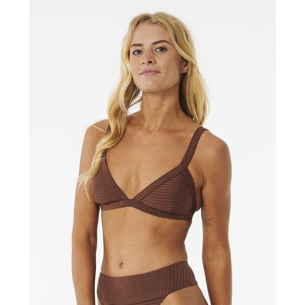 Rip Curl Bikinitop Premium Surf Wide Bind Triangle Brun L Kvinde