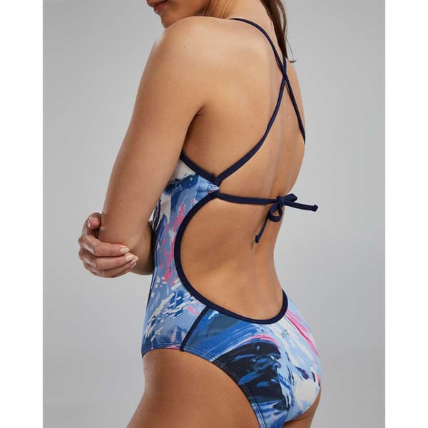 Tyr Badedragt Crosscut Tiebak Transt  30 Kvinde