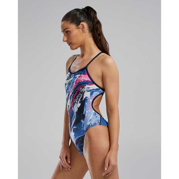 Tyr Badedragt Crosscut Tiebak Transt  30 Kvinde