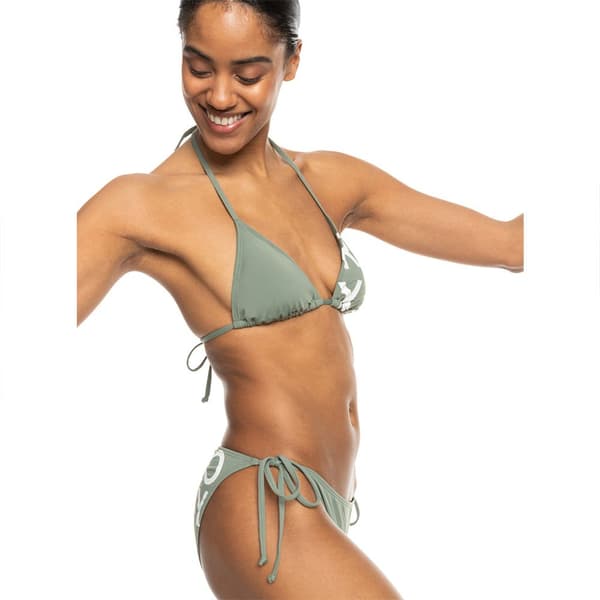Roxy Bikini Beach Classics Tie Side Grøn S Kvinde