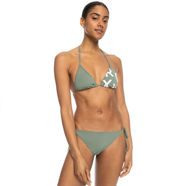 Roxy Bikini Beach Classics Tie Side Grøn S Kvinde