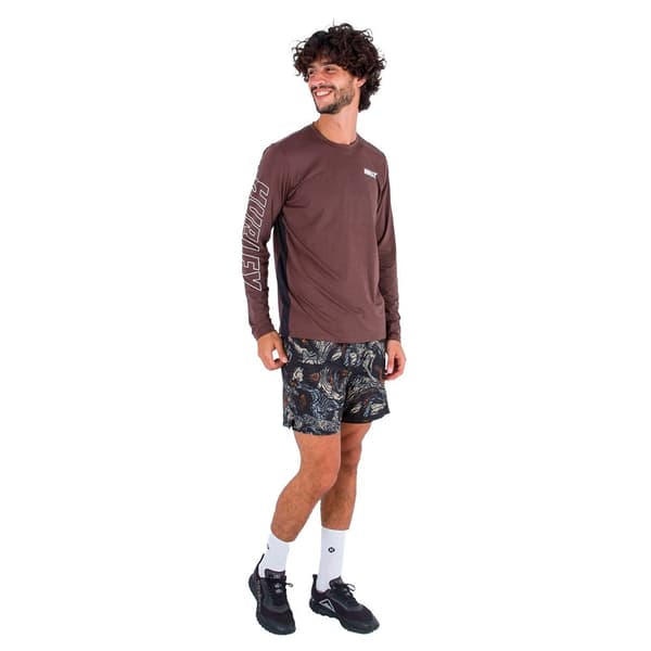 Hurley Långärmad Rashguard H2o-dri Easton Fastlane Upf Brun XL