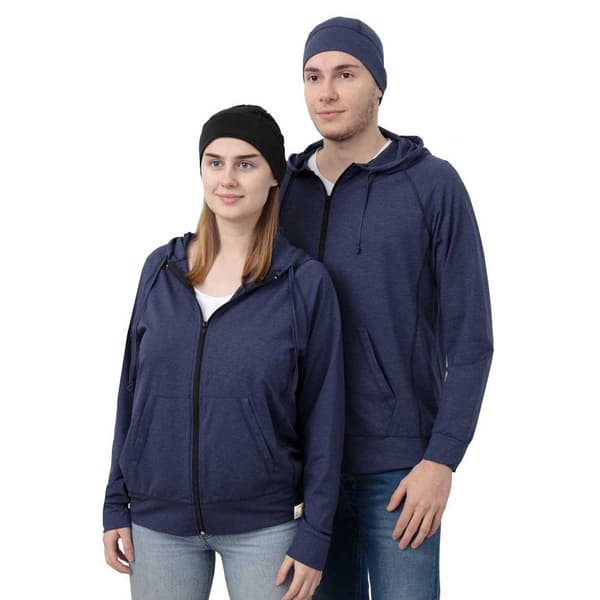 Iq-uv Unisex Hættejakke Uv Free Blå S