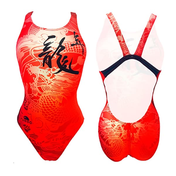 Turbo Badedragt Chinese Dragon  XL Kvinde