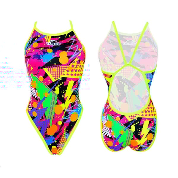 Turbo Badedragt Pop Party Revolution 2XL Kvinde