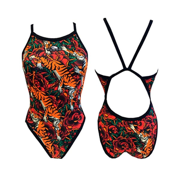Turbo Badedragt Tiger Roses Revolution  M Kvinde