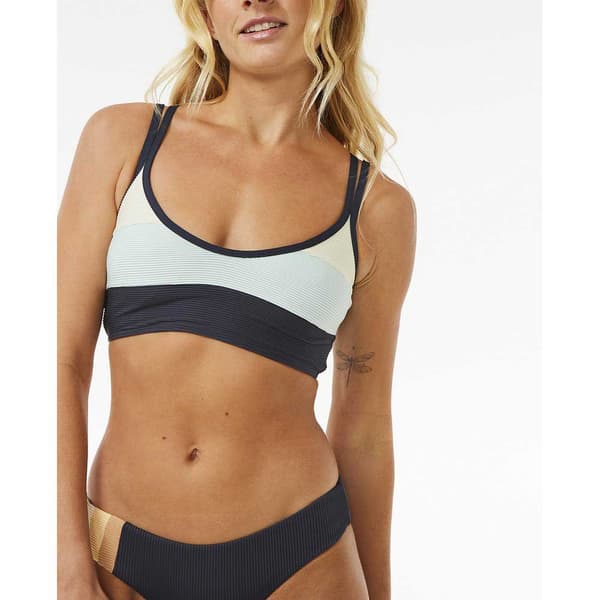 Rip Curl Bikinitop Block Party Spliced Grå S Kvinde