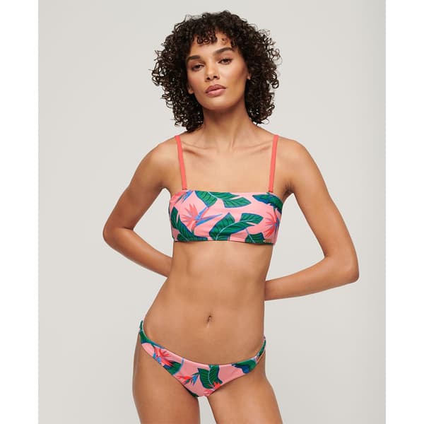 Superdry Bikinitopp Tropical Bandeau Flerfärgad S Kvinna