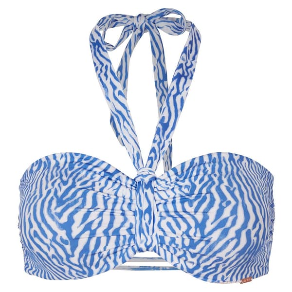 O´neill Bikinitop Reversible Jen Bandeau Retro Blå 34 Kvinde