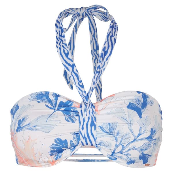O´neill Bikinitop Reversible Jen Bandeau Retro Blå 34 Kvinde