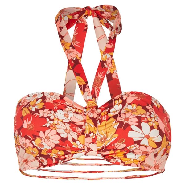 O´neill Bikinitop Reversible Jen Bandeau Retro Rød 38 Kvinde