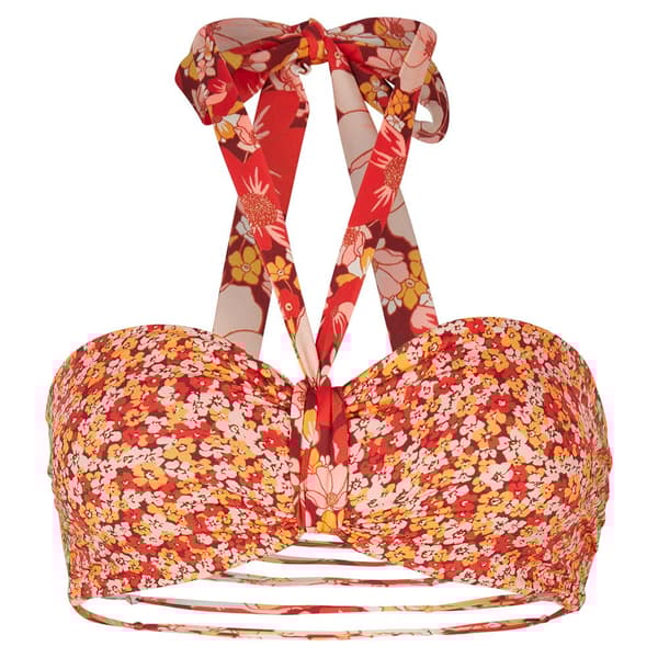 O´neill Bikinitop Reversible Jen Bandeau Retro Rød 42 Kvinde