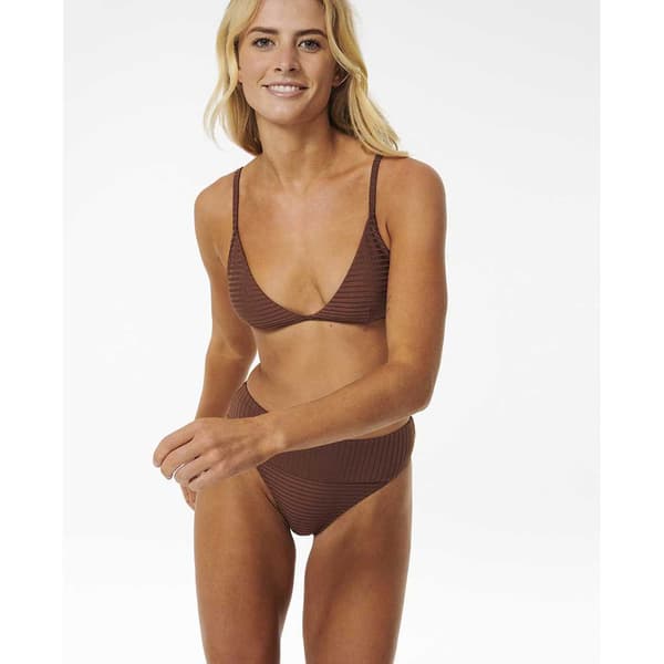 Rip Curl Bikinitop Premium Surf Fixed Triangle Brun XS Kvinde