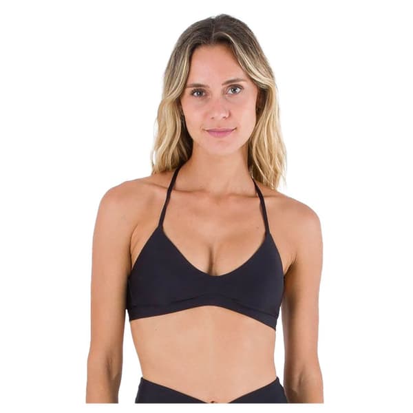 Hurley Bikinitop Solid Adjustable Sort S Kvinde