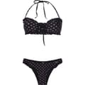 Miniatyrbillede 1 af 2: Protest Bikini Xanthe Bandeau Sort S Kvinde
