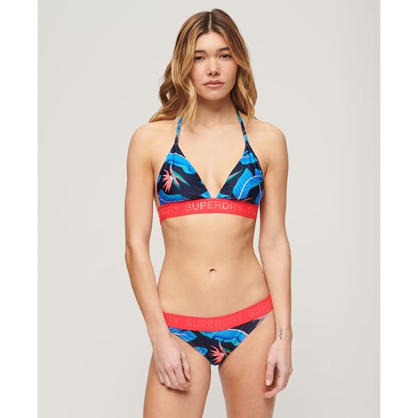 Superdry Bikinitopp Logo Triangle Flerfärgad S Kvinna