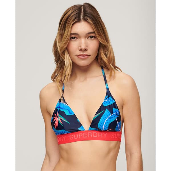 Superdry Bikinitopp Logo Triangle Flerfärgad S Kvinna