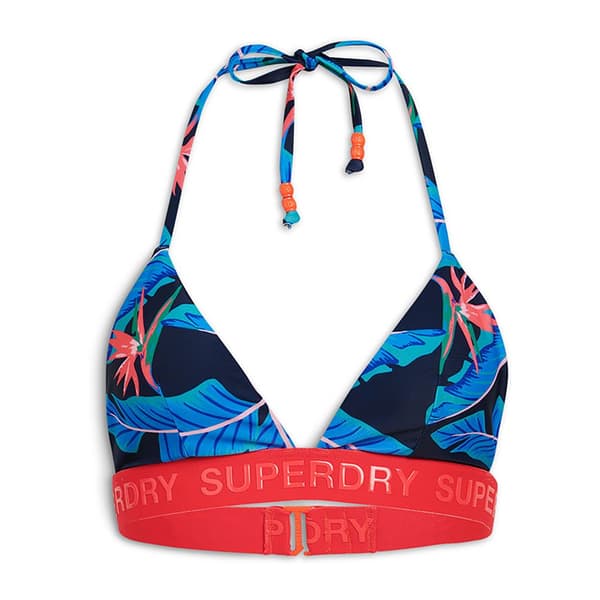 Superdry Bikinitopp Logo Triangle Flerfärgad S Kvinna