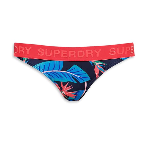 Superdry Bikini Underdel Logo Classic Flerfärgad M Kvinna