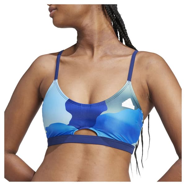 Adidas Bikini Ce Camo Blå 40 Kvinde