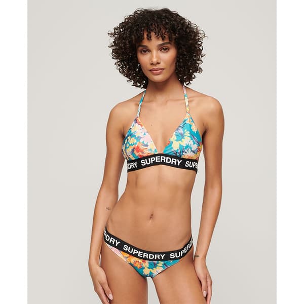 Superdry Bikini Underdel Logo Classic Flerfärgad M Kvinna