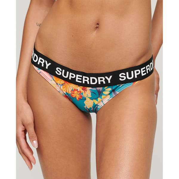 Superdry Bikini Underdel Logo Classic Flerfärgad M Kvinna