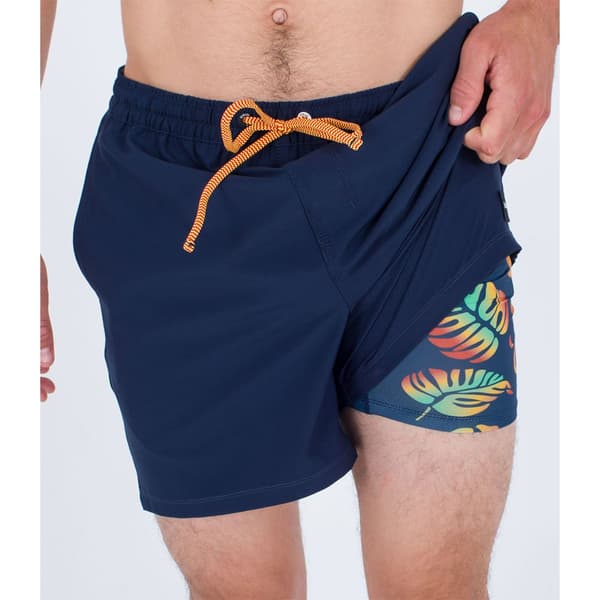 Hurley Phantom Eco Poolside Combo 16´´ Badebukser Blå M Mand