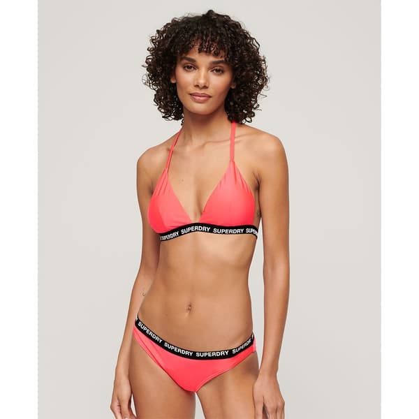 Superdry Triangle Elastic Bikinitop Rosa M Kvinde