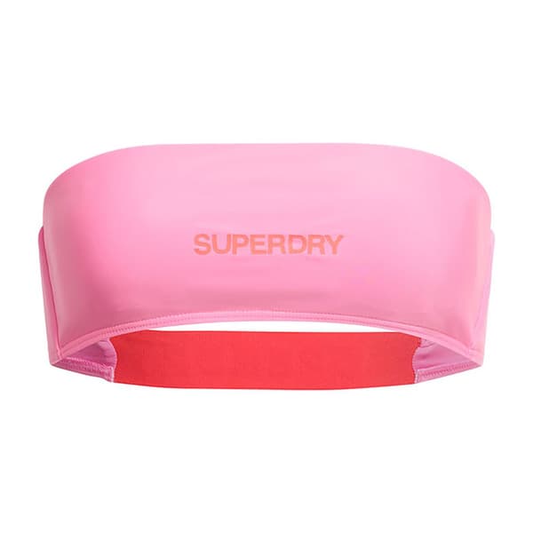 Superdry Logo Bandeau Bikinitop Rosa M Kvinde