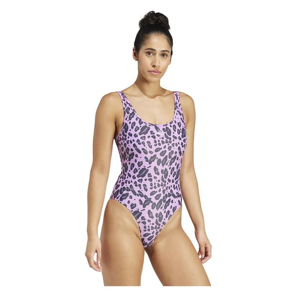 Adidas Essentials Animal Print U Back Baddräkt  38 Kvinna