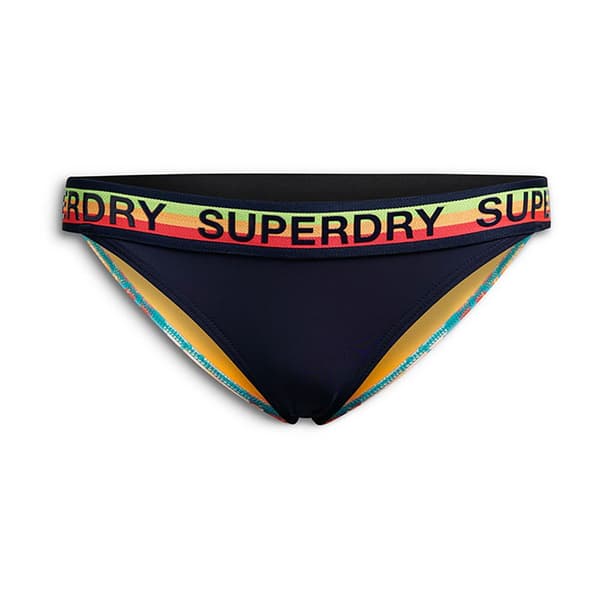 Superdry Logo Classic Bikini Botten Blå XS Kvinna
