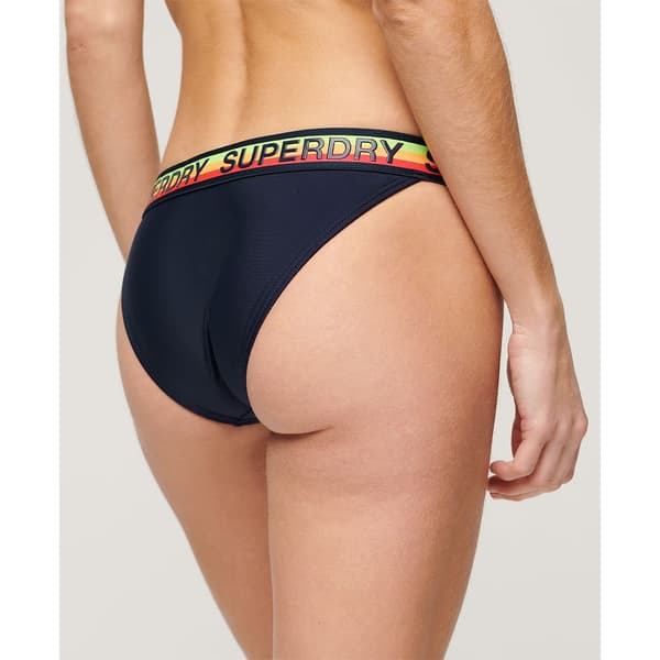 Superdry Logo Classic Bikini Botten Blå XS Kvinna