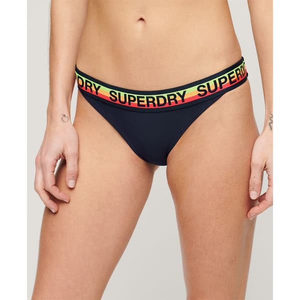 Superdry Logo Classic Bikini Botten Blå XS Kvinna