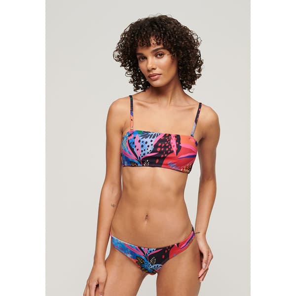 Superdry Tropical Bandeau Bikinitop Flerfarvet M Kvinde