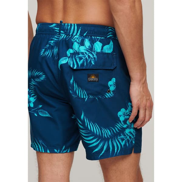 Superdry Hawaiian Print 17´´ Badbyxor Blå M Man