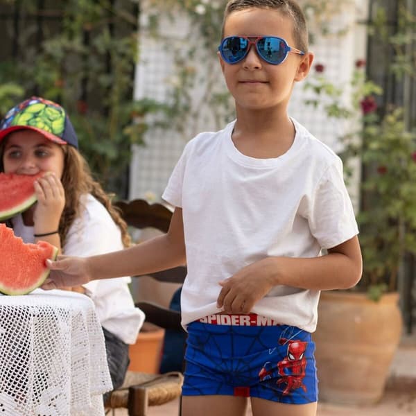 Badbyxor för Barn Spider-Man Röd - 7 år