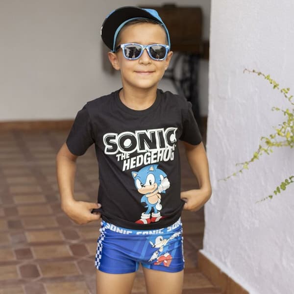 Poikien Uimashortsit Sonic Tummansininen - 8 vuotta
