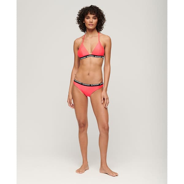 Superdry Elastic Classic Bikini Botten Rosa S Kvinna