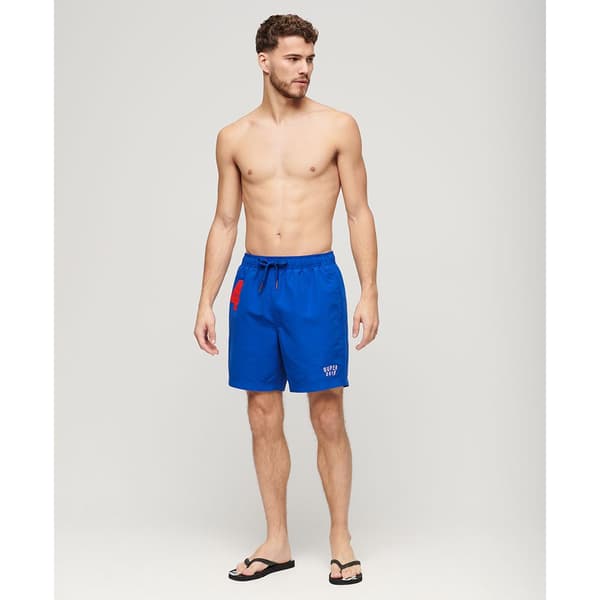 Superdry Vintage 17´´ Badebukser Blå L Mand
