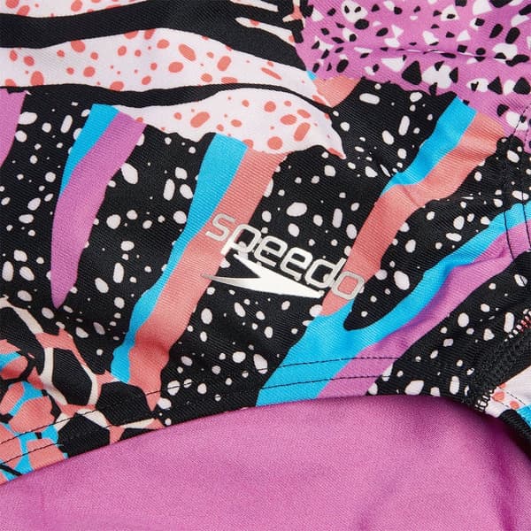 Speedo Allover Tie-back Badetøj UK 30 Kvinde