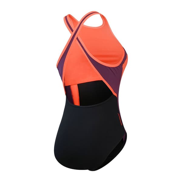 Speedo High Neck Splice Cross Back Badetøj  UK 38 Kvinde