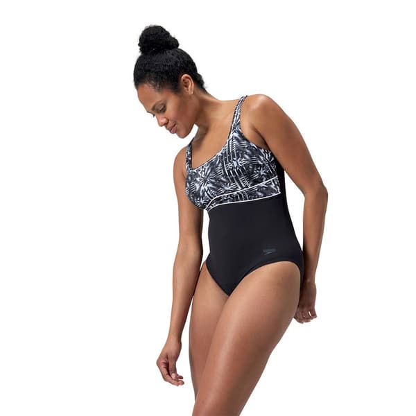 Speedo Shaping Contoureclipse Printed Baddräkt  UK 36 Kvinna