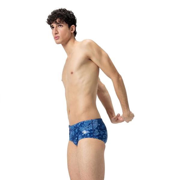 Speedo 13.5cm Club Training Allover Uimahousut Sininen UK 38 Mies
