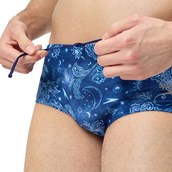 Speedo 13.5cm Club Training Allover Uimahousut Sininen UK 38 Mies