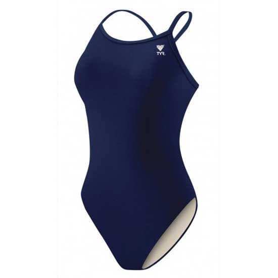 Tyr Solid Tyreco Diamondfit Badetøj Blå UK 38 Kvinde