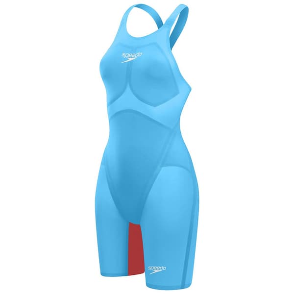 Speedo Fastskin Lzr Pure Valor 2.0 Kneeskin åben Ryg Konkurrencesvømmedragt UK 25 Kvinde