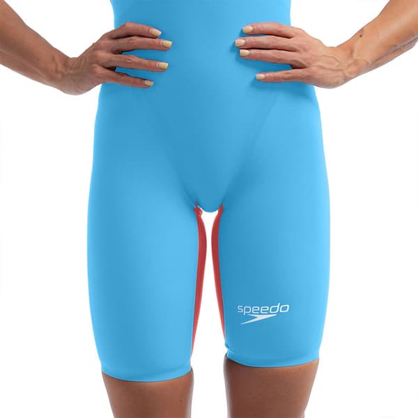 Speedo Fastskin Lzr Pure Valor 2.0 Kneeskin åben Ryg Konkurrencesvømmedragt UK 25 Kvinde