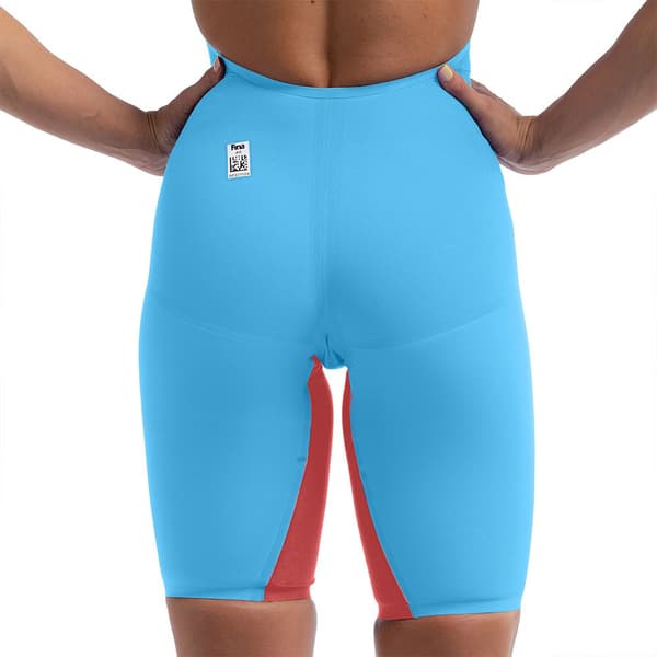 Speedo Fastskin Lzr Pure Valor 2.0 Kneeskin åben Ryg Konkurrencesvømmedragt UK 25 Kvinde