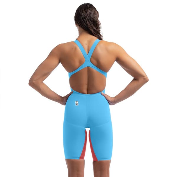 Speedo Fastskin Lzr Pure Valor 2.0 Kneeskin åben Ryg Konkurrencesvømmedragt UK 25 Kvinde